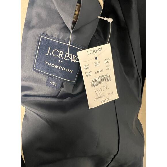 NWT J. Crew Thompson Slim Fit Knit Blazer Heather Light Khaki Men's Size 42L - Picture 8 of 11